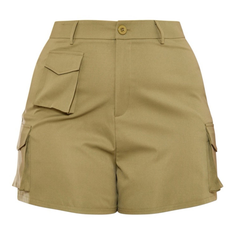 PrettyLittleThing Khaki Cargo Shorts